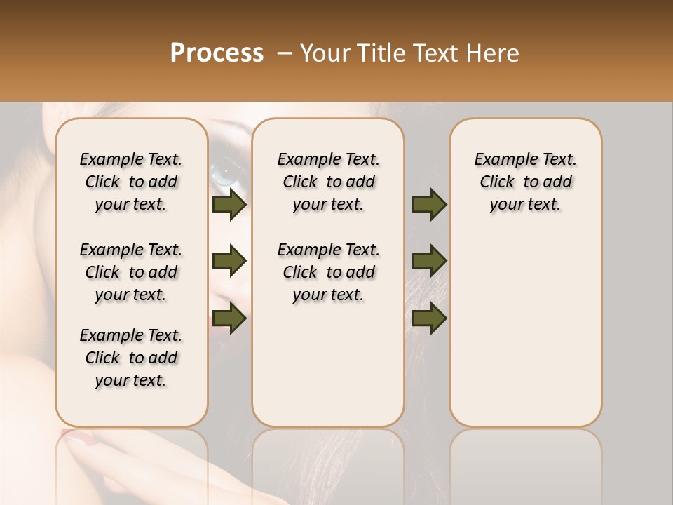 A Beautiful Woman With Red Lipstick On Her Lips PowerPoint Template