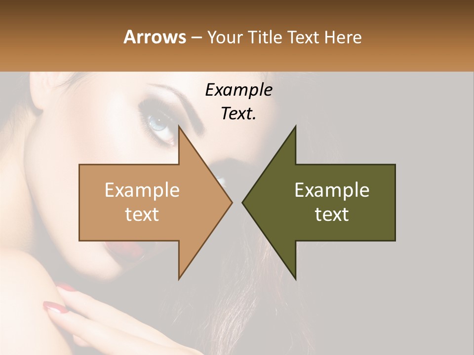 A Beautiful Woman With Red Lipstick On Her Lips PowerPoint Template