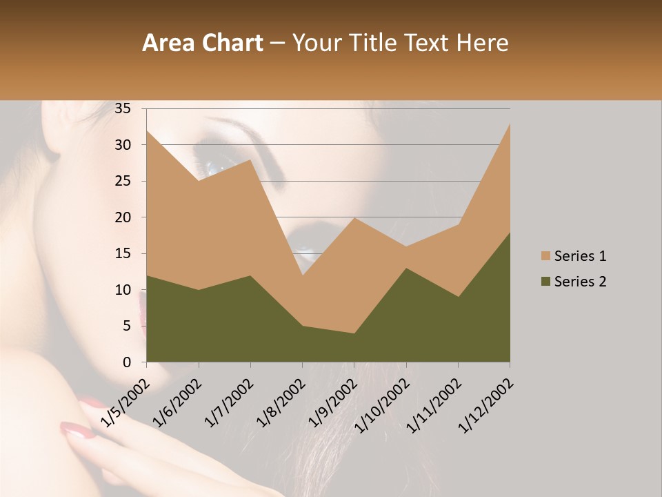 A Beautiful Woman With Red Lipstick On Her Lips PowerPoint Template