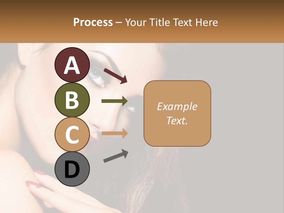 A Beautiful Woman With Red Lipstick On Her Lips PowerPoint Template