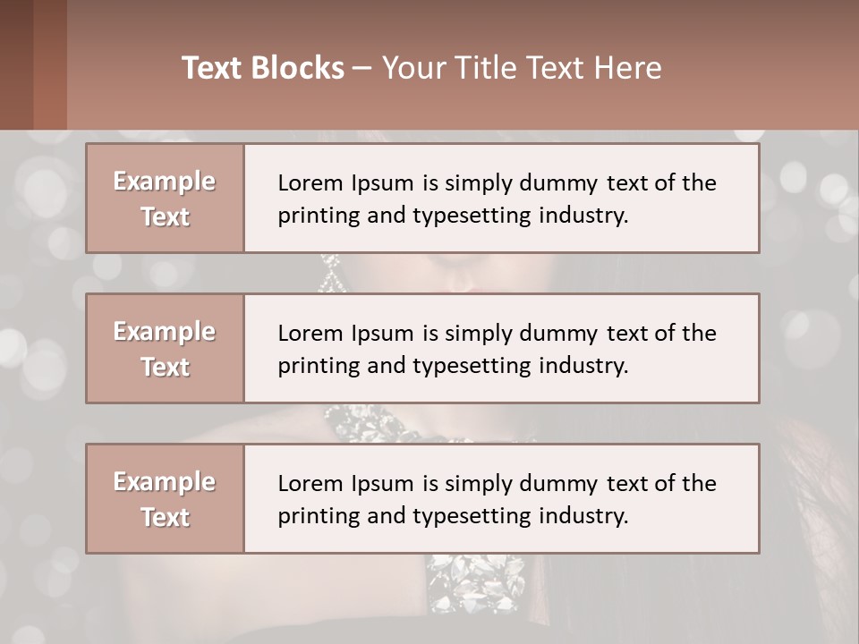 A Woman With Long Black Hair And Red Lipstick PowerPoint Template