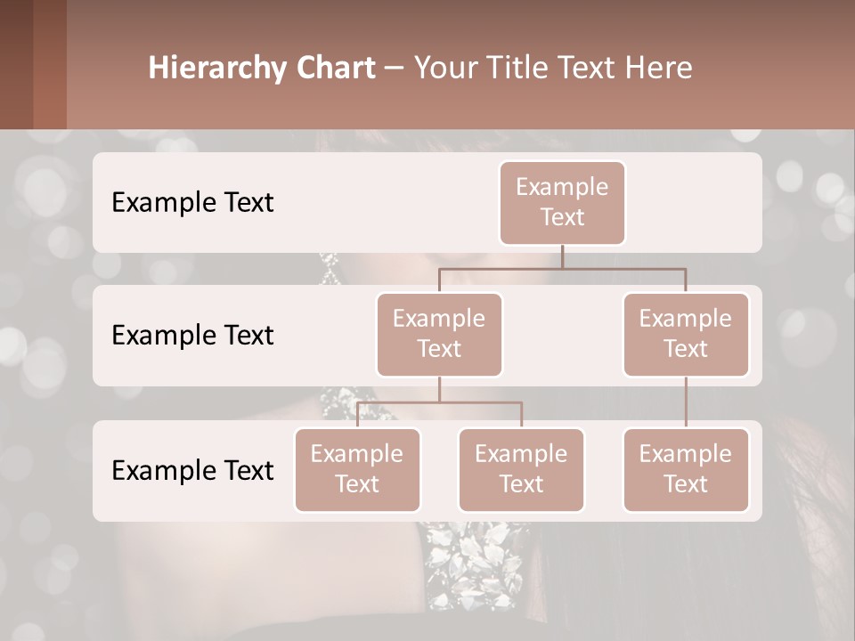 A Woman With Long Black Hair And Red Lipstick PowerPoint Template