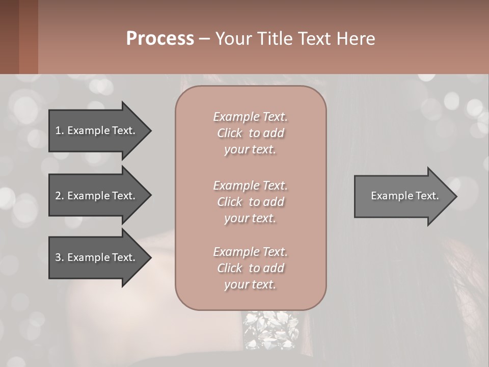 A Woman With Long Black Hair And Red Lipstick PowerPoint Template