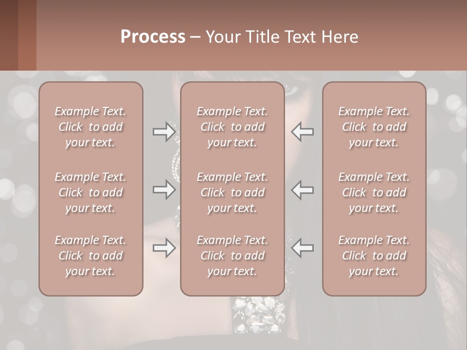 A Woman With Long Black Hair And Red Lipstick PowerPoint Template