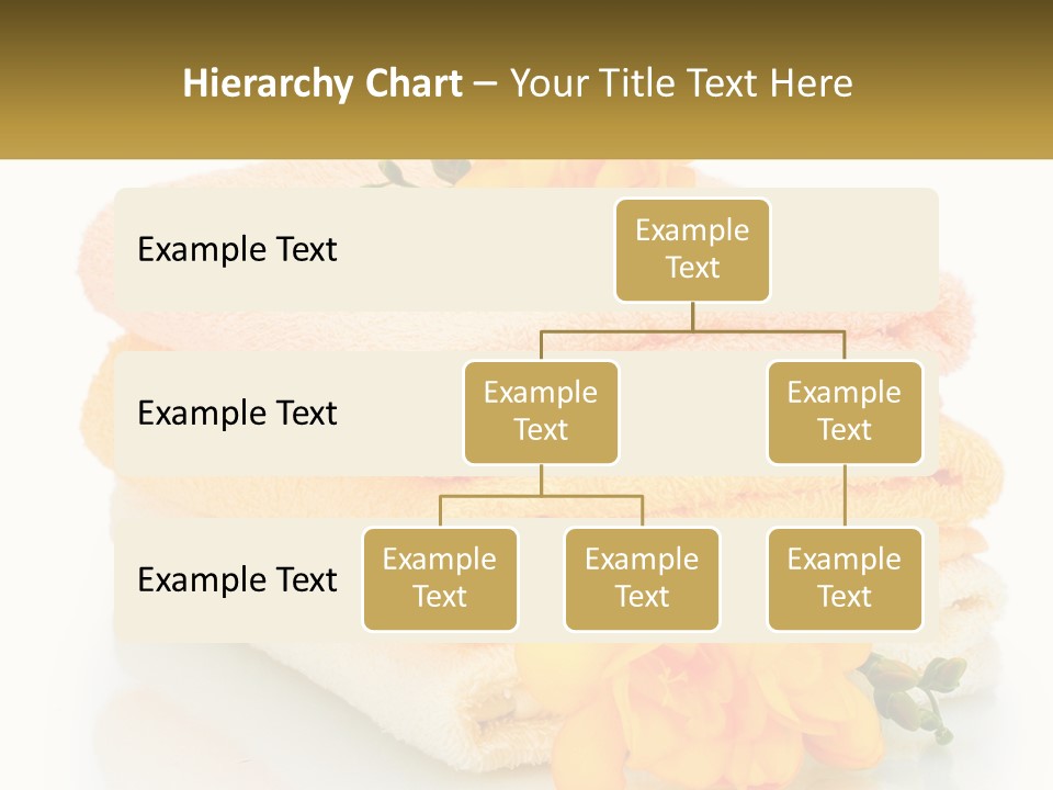 A Stack Of Towels With Yellow Flowers On Them PowerPoint Template