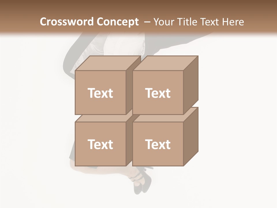 A Woman Jumping In The Air With Her Arms Outstretched PowerPoint Template