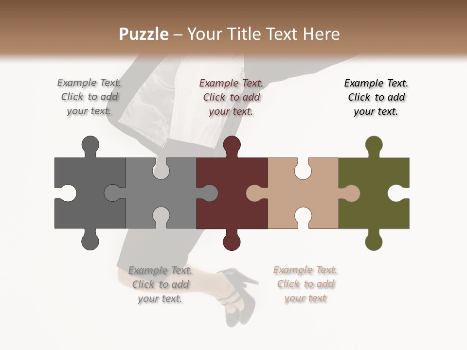 A Woman Jumping In The Air With Her Arms Outstretched PowerPoint Template