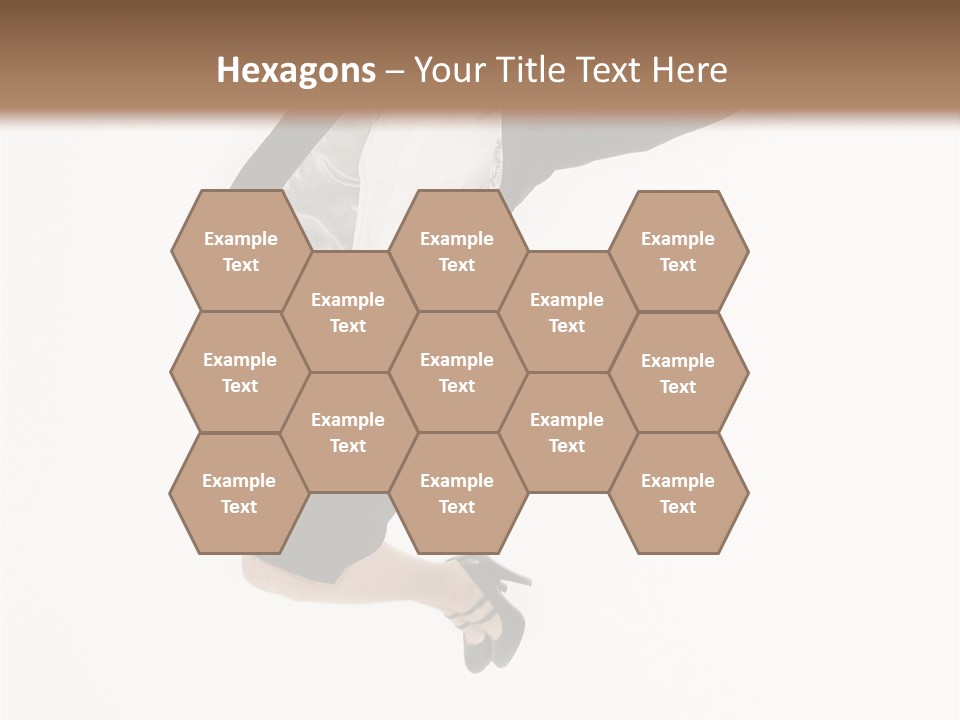 A Woman Jumping In The Air With Her Arms Outstretched PowerPoint Template