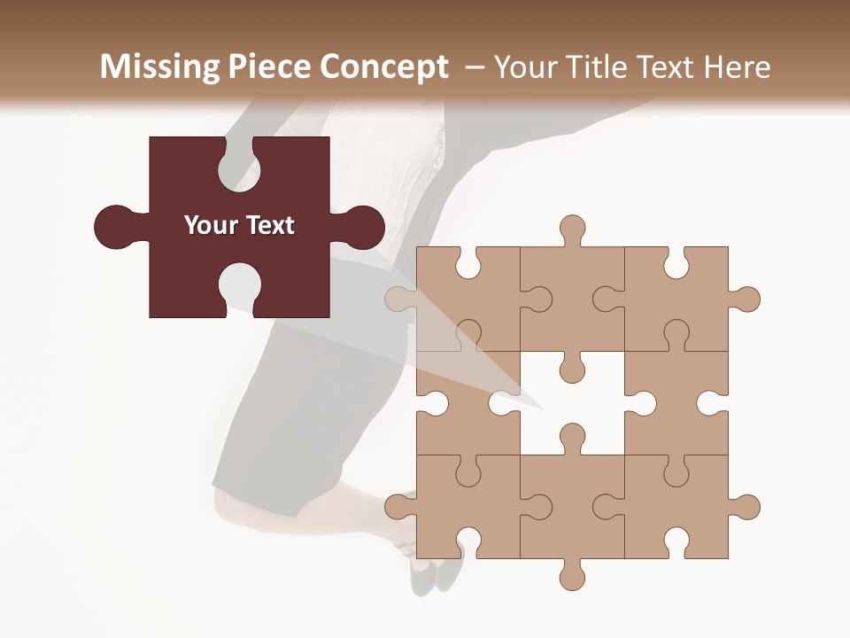 A Woman Jumping In The Air With Her Arms Outstretched PowerPoint Template