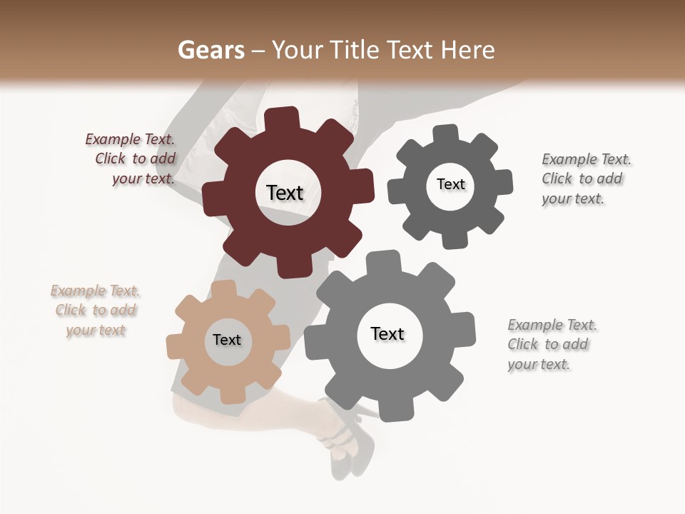 A Woman Jumping In The Air With Her Arms Outstretched PowerPoint Template