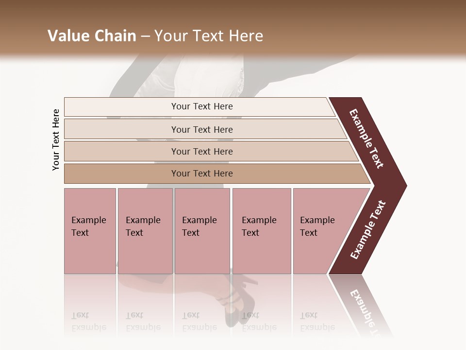 A Woman Jumping In The Air With Her Arms Outstretched PowerPoint Template