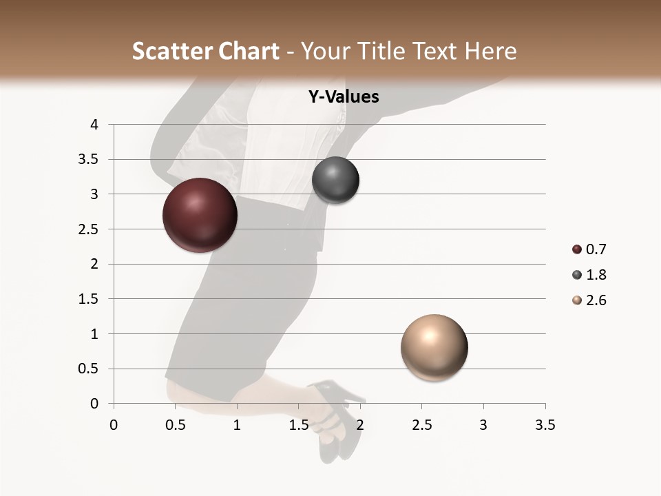 A Woman Jumping In The Air With Her Arms Outstretched PowerPoint Template