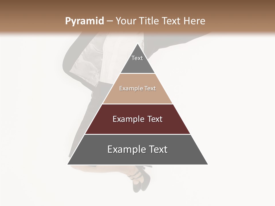 A Woman Jumping In The Air With Her Arms Outstretched PowerPoint Template