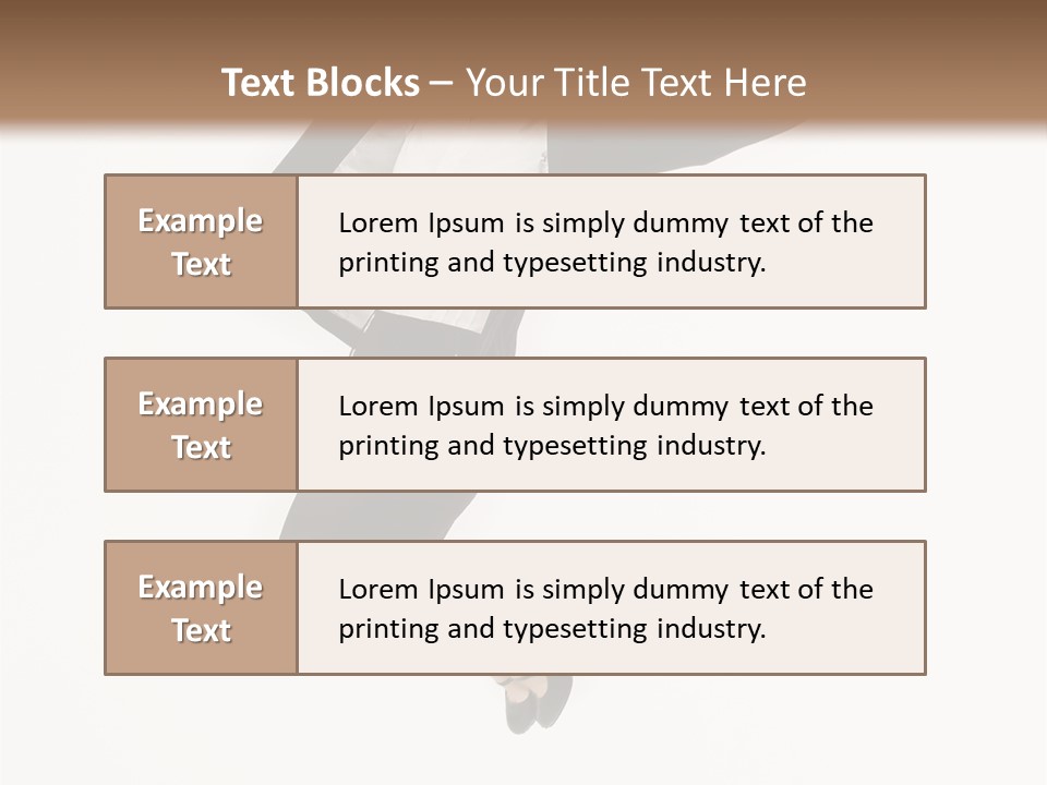 A Woman Jumping In The Air With Her Arms Outstretched PowerPoint Template