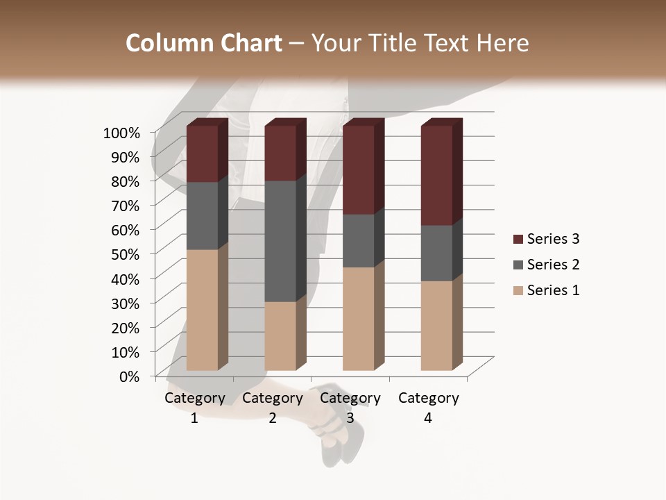 A Woman Jumping In The Air With Her Arms Outstretched PowerPoint Template