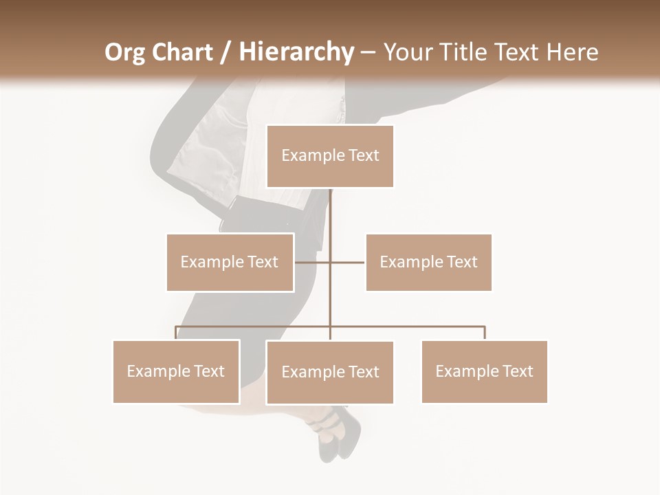 A Woman Jumping In The Air With Her Arms Outstretched PowerPoint Template