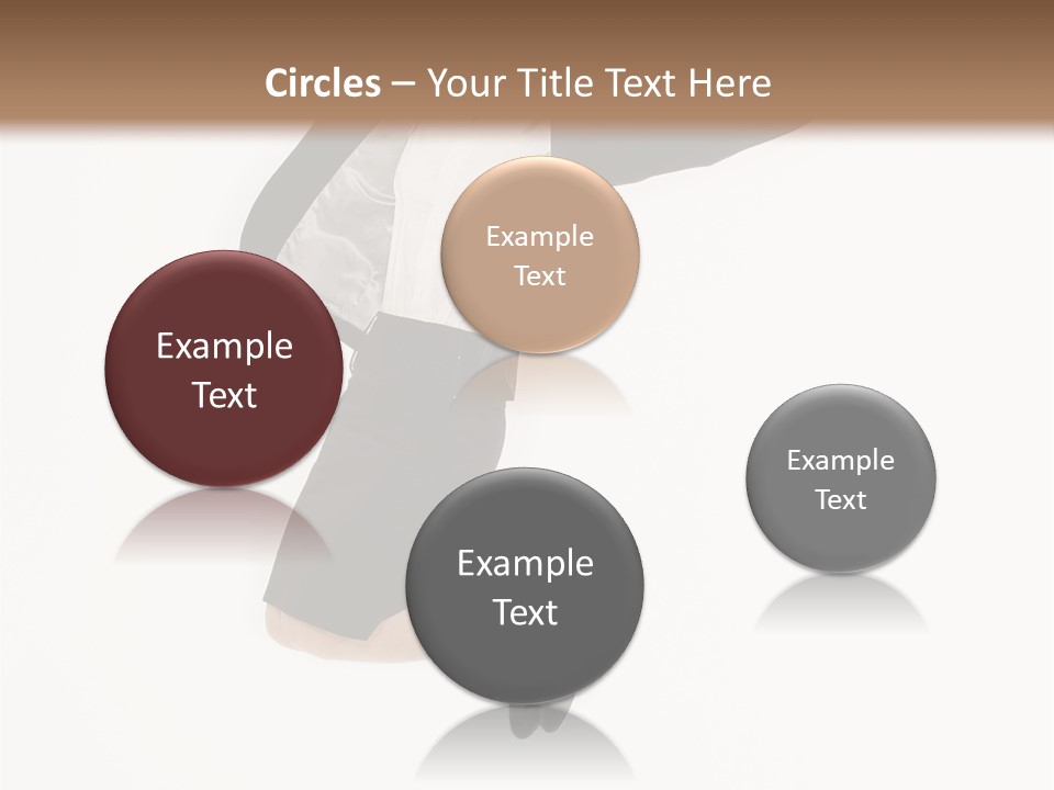 A Woman Jumping In The Air With Her Arms Outstretched PowerPoint Template