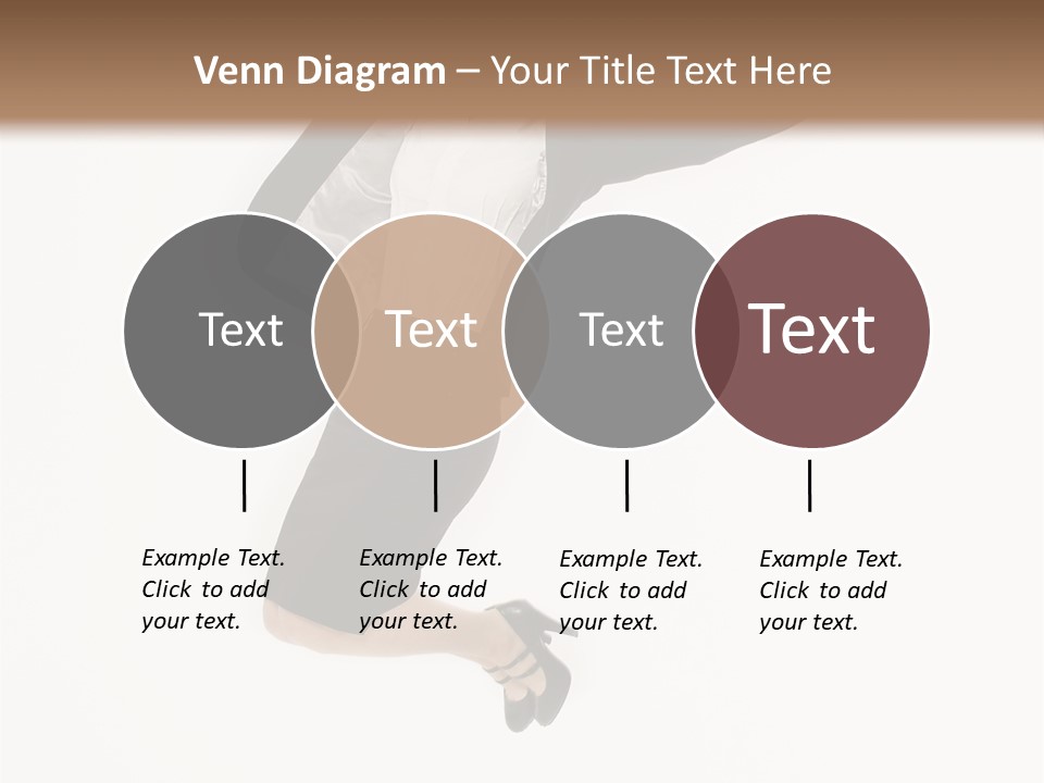 A Woman Jumping In The Air With Her Arms Outstretched PowerPoint Template