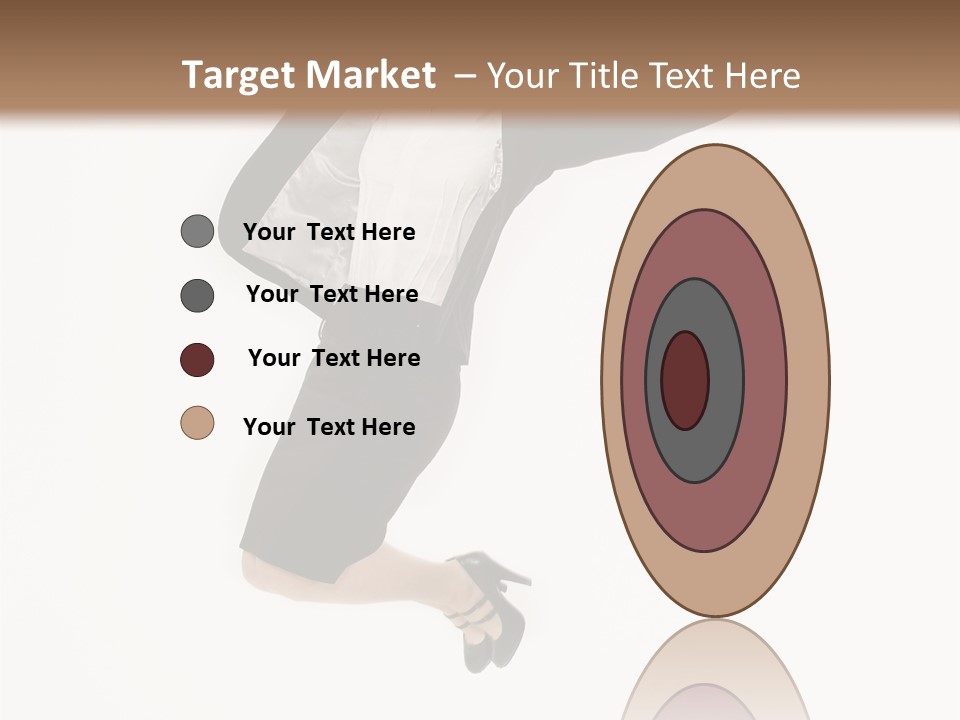 A Woman Jumping In The Air With Her Arms Outstretched PowerPoint Template