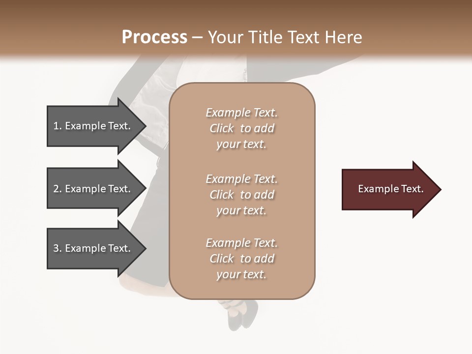 A Woman Jumping In The Air With Her Arms Outstretched PowerPoint Template