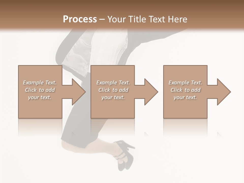 A Woman Jumping In The Air With Her Arms Outstretched PowerPoint Template