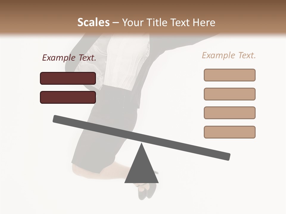 A Woman Jumping In The Air With Her Arms Outstretched PowerPoint Template