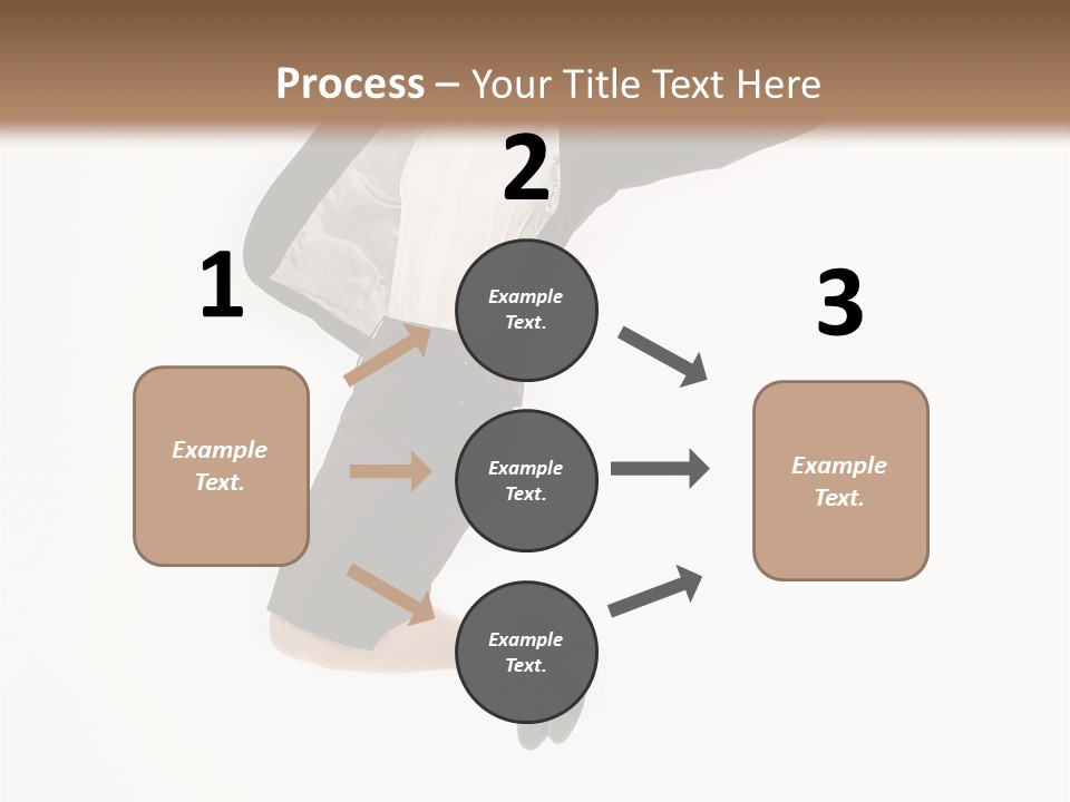 A Woman Jumping In The Air With Her Arms Outstretched PowerPoint Template