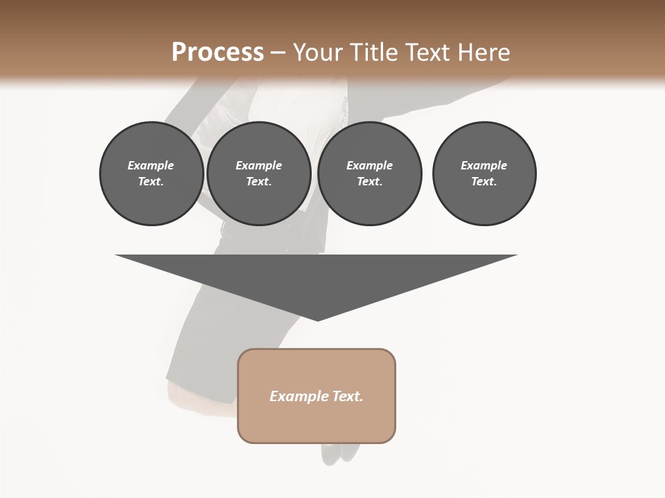 A Woman Jumping In The Air With Her Arms Outstretched PowerPoint Template