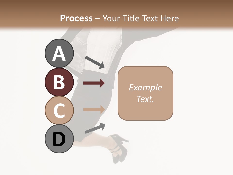 A Woman Jumping In The Air With Her Arms Outstretched PowerPoint Template