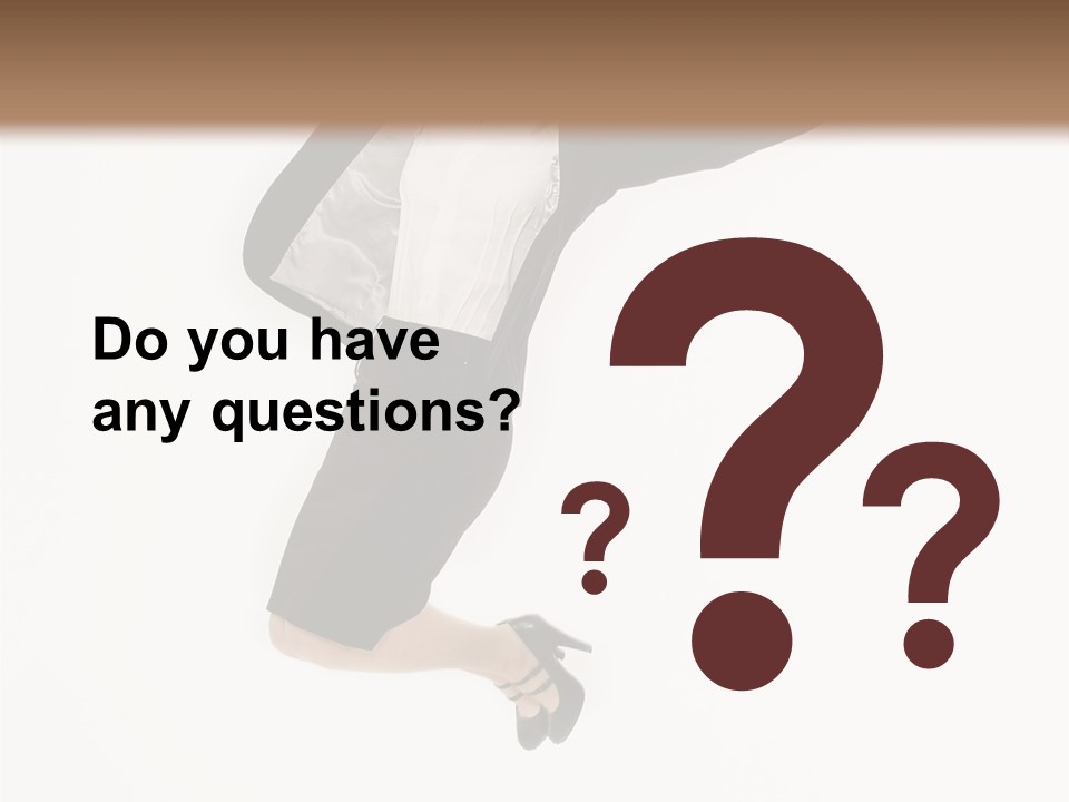 A Woman Jumping In The Air With Her Arms Outstretched PowerPoint Template