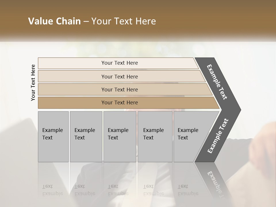 A Man In A Suit Sitting In Front Of A Laptop PowerPoint Template