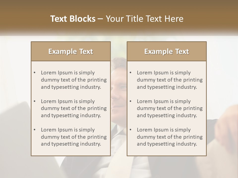 A Man In A Suit Sitting In Front Of A Laptop PowerPoint Template