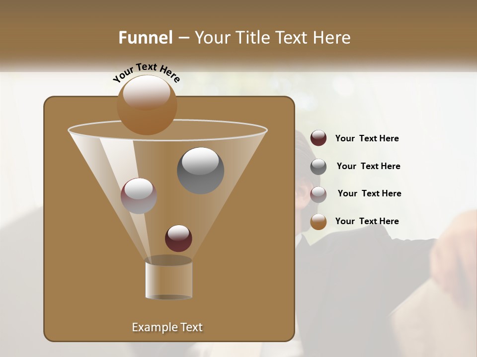 A Man In A Suit Sitting In Front Of A Laptop PowerPoint Template