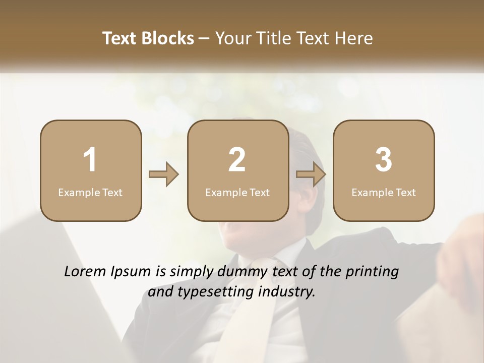 A Man In A Suit Sitting In Front Of A Laptop PowerPoint Template