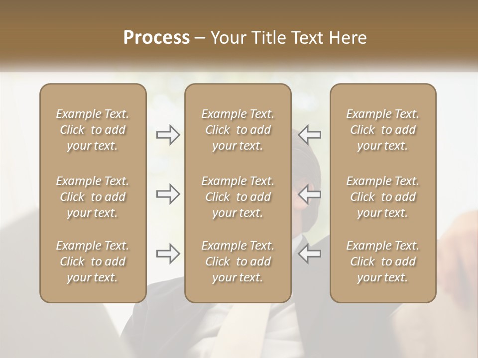A Man In A Suit Sitting In Front Of A Laptop PowerPoint Template