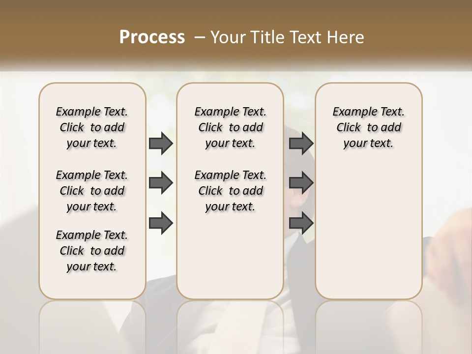 A Man In A Suit Sitting In Front Of A Laptop PowerPoint Template