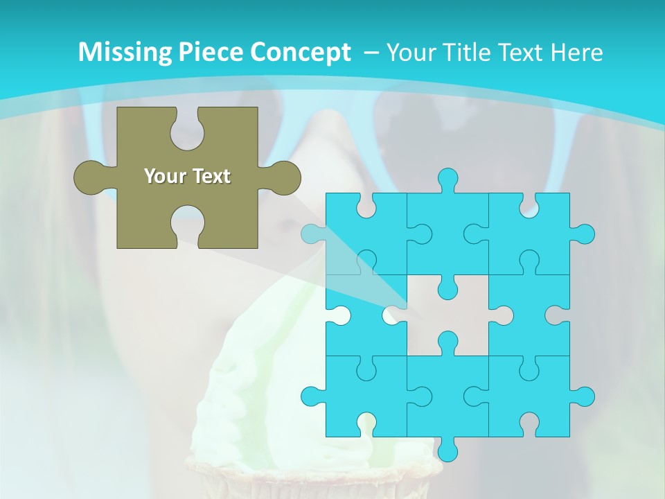 A Woman In Sunglasses Eating An Ice Cream Cone PowerPoint Template