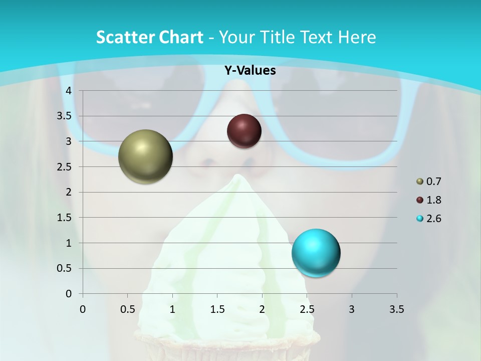 A Woman In Sunglasses Eating An Ice Cream Cone PowerPoint Template