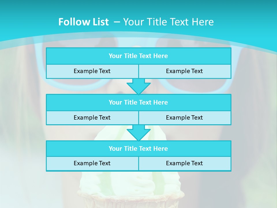 A Woman In Sunglasses Eating An Ice Cream Cone PowerPoint Template