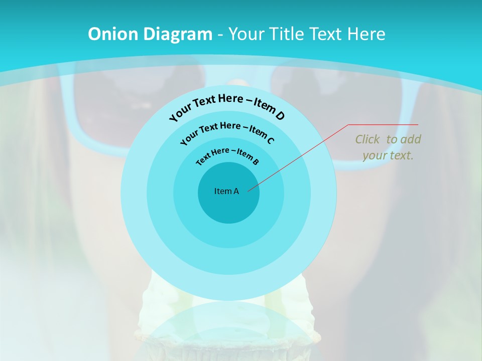 A Woman In Sunglasses Eating An Ice Cream Cone PowerPoint Template