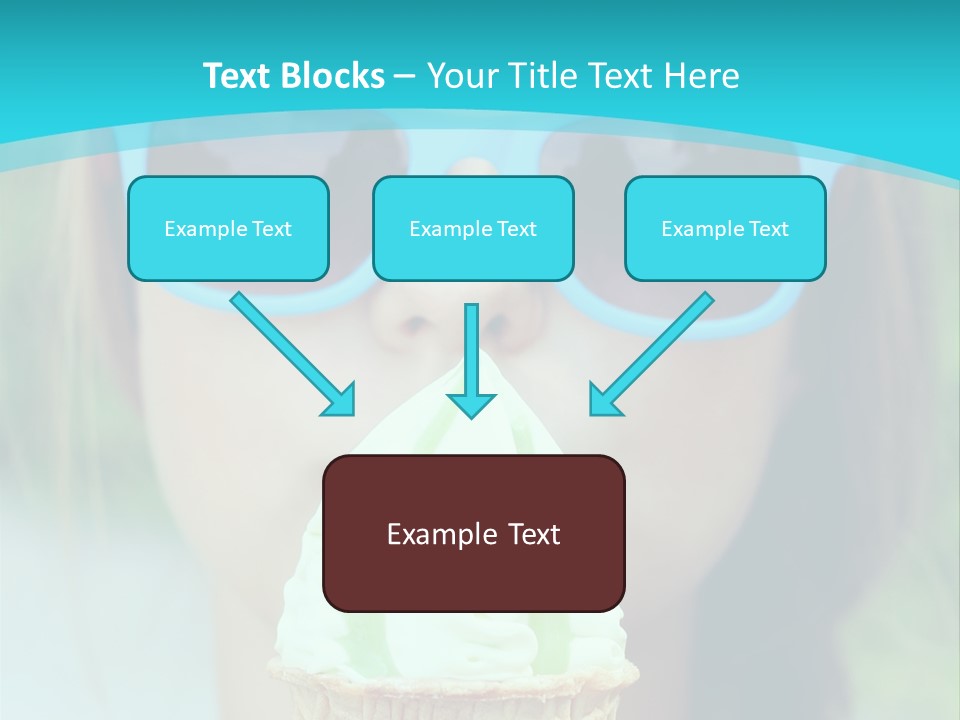A Woman In Sunglasses Eating An Ice Cream Cone PowerPoint Template
