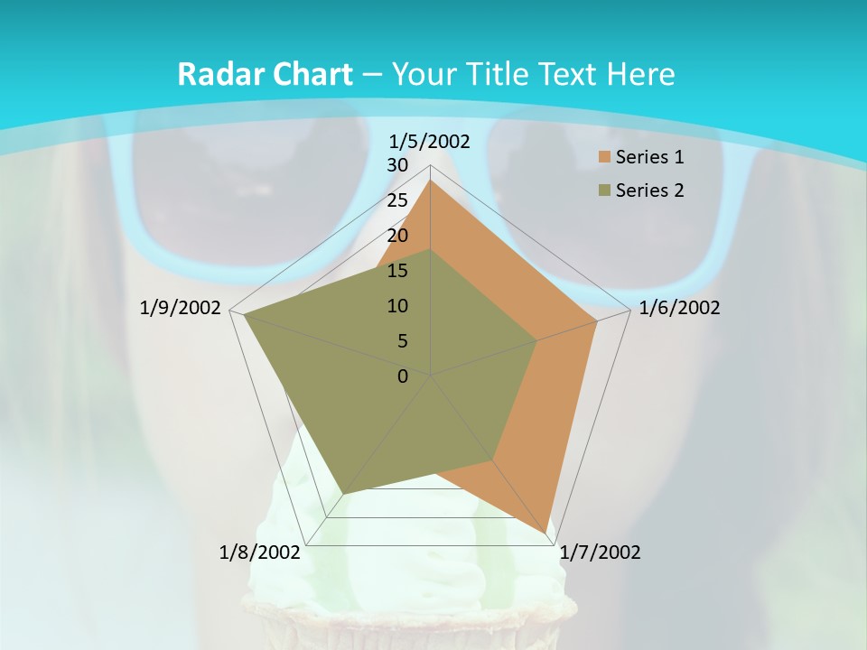 A Woman In Sunglasses Eating An Ice Cream Cone PowerPoint Template