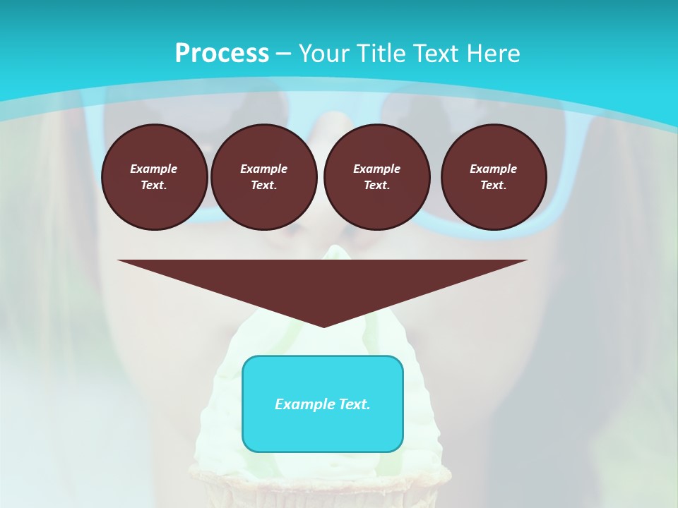 A Woman In Sunglasses Eating An Ice Cream Cone PowerPoint Template