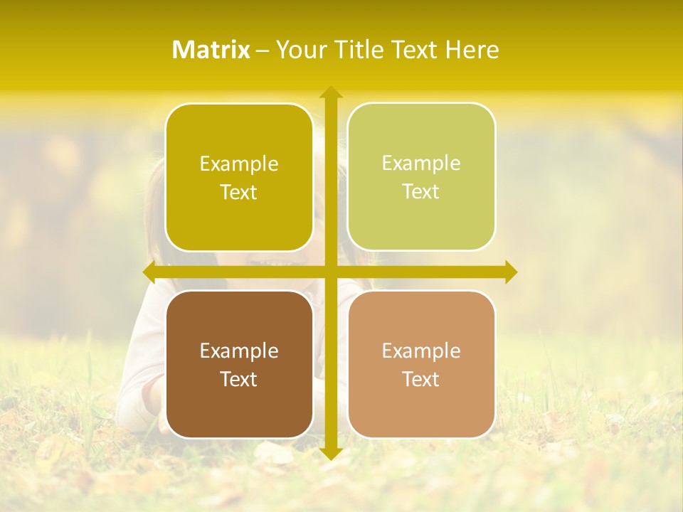 A Little Girl Laying On The Grass In A Park PowerPoint Template