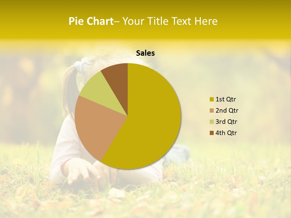 A Little Girl Laying On The Grass In A Park PowerPoint Template