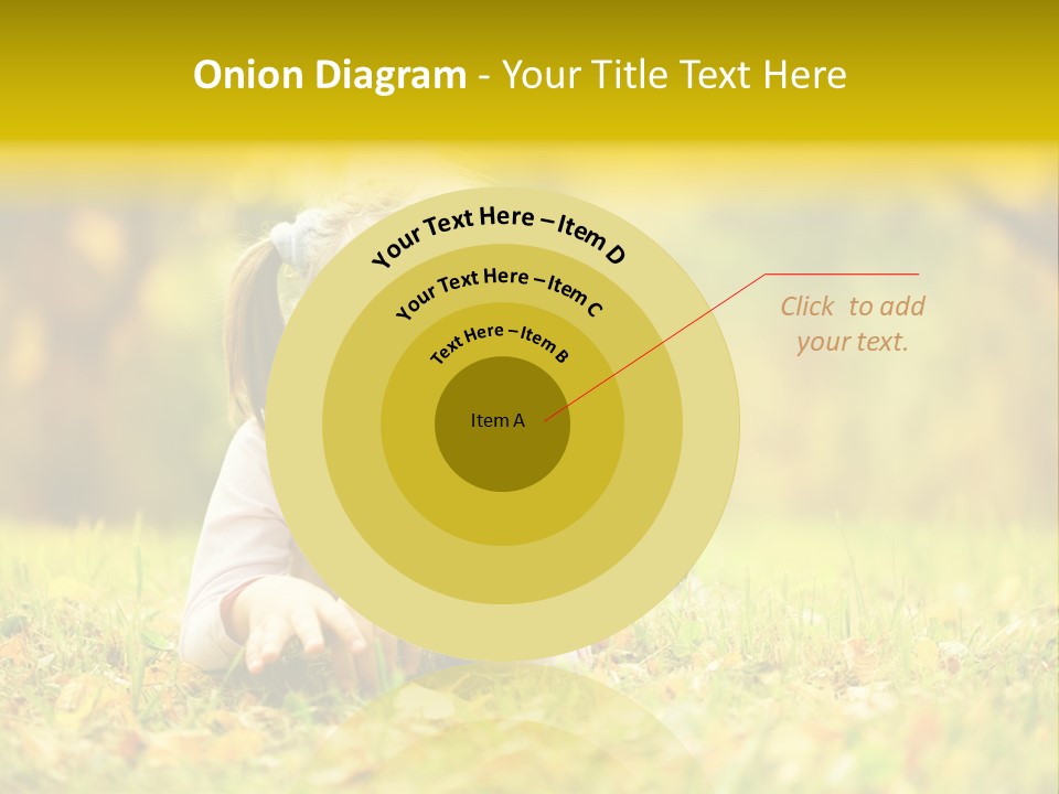 A Little Girl Laying On The Grass In A Park PowerPoint Template