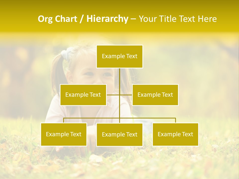 A Little Girl Laying On The Grass In A Park PowerPoint Template