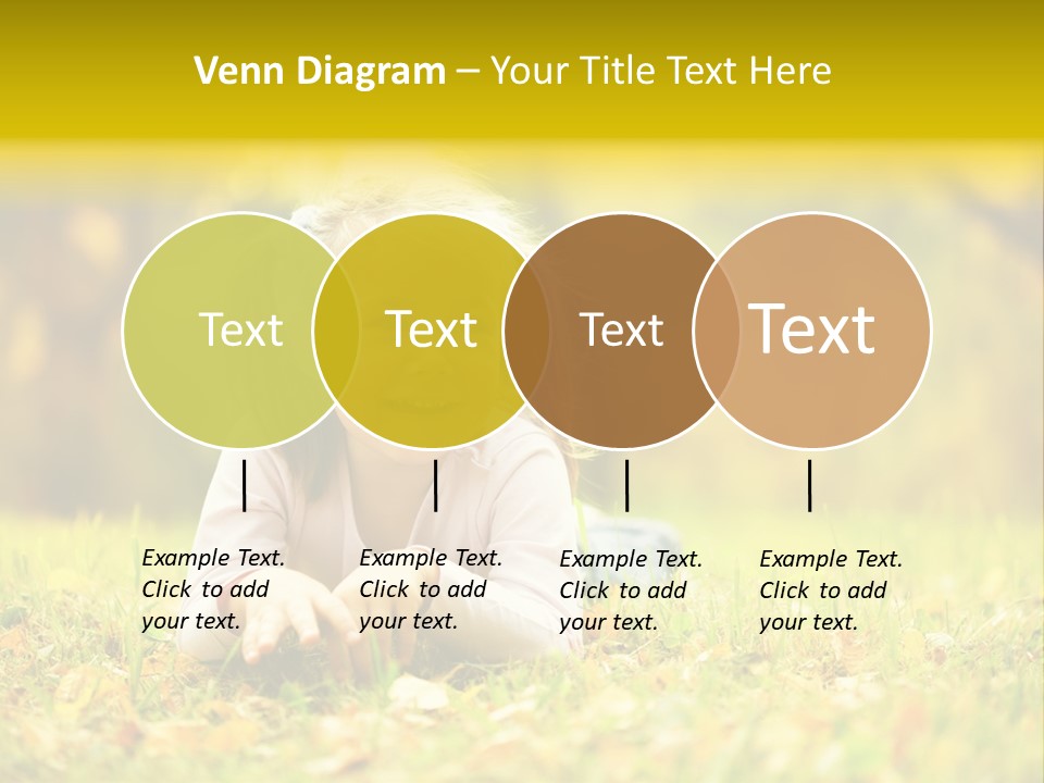 A Little Girl Laying On The Grass In A Park PowerPoint Template