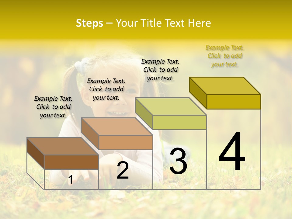 A Little Girl Laying On The Grass In A Park PowerPoint Template