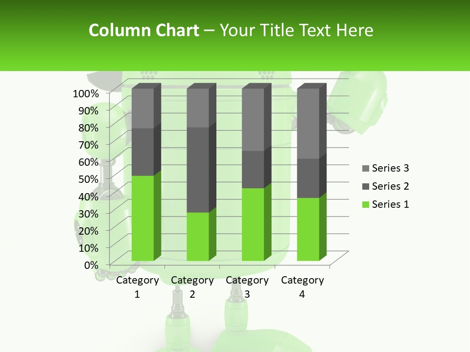 A Green Robot Is Holding A Wrench PowerPoint Template
